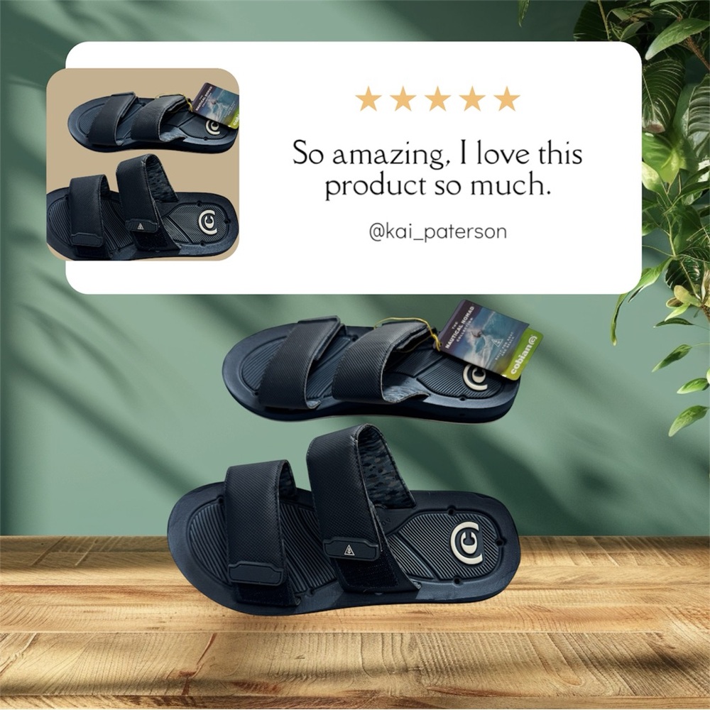 Cobian Black Men's Sandals